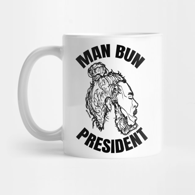 Man Bun President by sketchnkustom